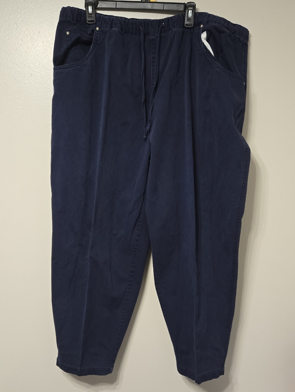Women's Fashion Bug Casual Drawstring Pants - Navy 22/24W
